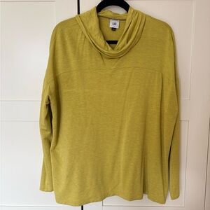 CAbi Moss Green Cowl Neck Women’s lightweight Sweater